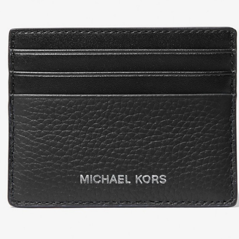 Michael Kors Cooper Pebbled Leather Tall Card Case (NWT)